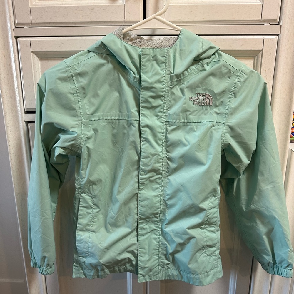 The North Face Kids Light Green Raincoat
